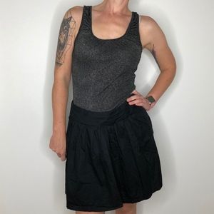 Express Black/Silver Shimmer Tank